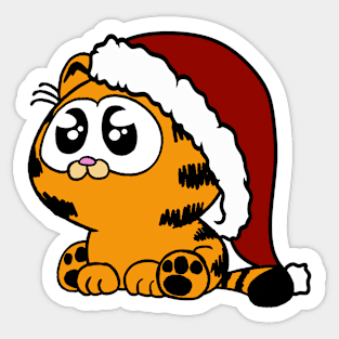 baby garfield for christmas Sticker